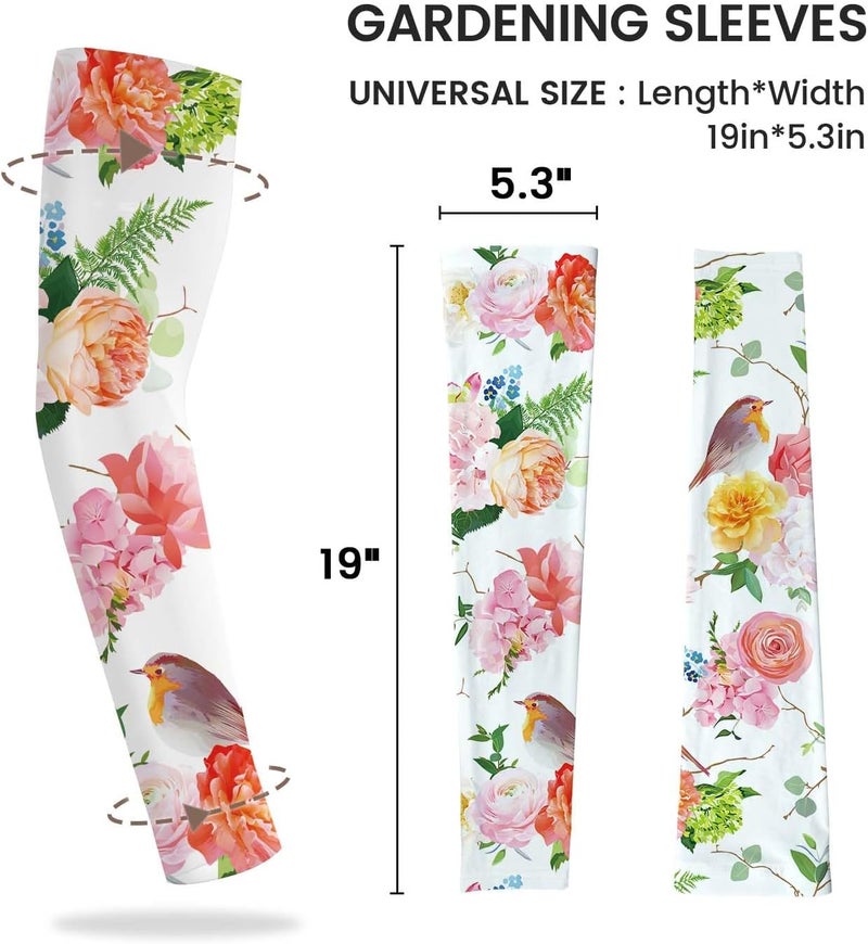 YPHCDO Store Gardening Sleeves Farm Sun Protection Arm Cooling Sleeves Thorn Proof Garden for Women Men with Thumb Hole - Image 5